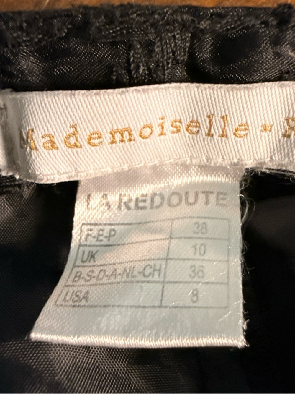 Mademoiselle R | Black Lace Overlay Skirt | Sz 8 — image 5 of 8